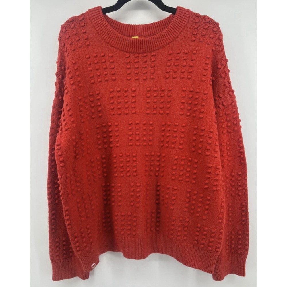 LEGO Target Red Brick Bobble Knit Textured Pullover Crewneck Sweater XL Kidcore
